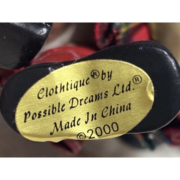 Possible Dreams Clothtique Scottish Santa Ornament 2000 - Picture 12 of 14